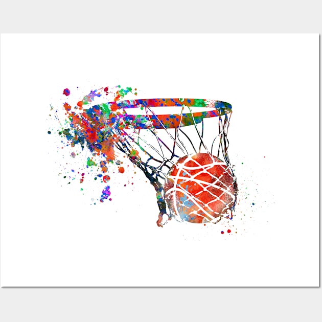 Basketball ball Wall Art by RosaliArt